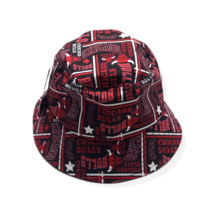 Chicago Bulls NBA UNK Multi Logo Retro Classic Team Bucket Hat Black/Red OSFM - £28.01 GBP
