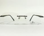 Gold &amp; Wood Eyeglasses Frames A09.27 Gray Green Rectangular 53-19-135 - £485.54 GBP
