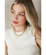Bold chain necklace - gold - £21.98 GBP