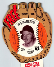Pepsi Baseball Trading Card 1977 Rick Waits Cleveland Indians MLB Diecut Trade - £10.46 GBP