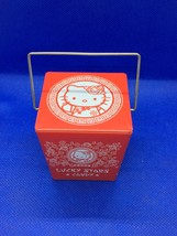 Hello Kitty Metal Tin Can Container w/Lid Empty Lucky Stars Candy Tin - £4.64 GBP
