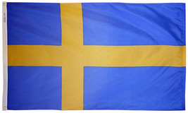 Sweden - 3&#39;X5&#39; Nylon Flag - $37.20