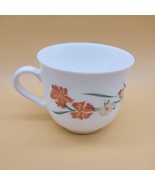 Arcopal France Cup Mug Coffee Tea Wildflower Floral Orange Yellow Green - £7.84 GBP