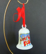Hutschenreuther Germany Bell 1996 Ornament  "In Der Burg" holiday Christmas - $12.00