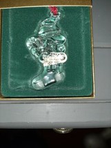 Waterford Marquis Crystal Peanuts Baby’s 1st Christmas 2000-Woodstock Ornament  - £13.18 GBP