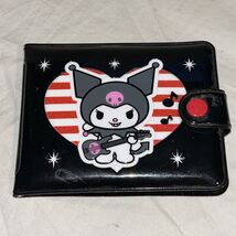 Sanrio Women's Kuromi 2008 Black and Red Wallet Hello Kitty Photos D4 - $36.86