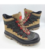 AIRWALK Hiking Boots Grip Soles &amp; Upper Brown Leather Winter Snow Men&#39;s ... - £31.52 GBP