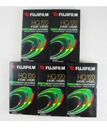 Fujifilm HQ120 Videotape VHS 5 Sealed Blank Tapes 6 hours EP 2hrs SP 4hrs LP