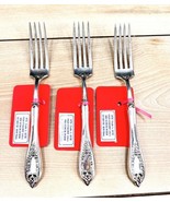 (3) Old Colony 1847 Rogers Bros 1911 HH Hollow Handle Lunch Fork RARE HTF - $35.64