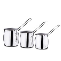 Korkmaz Stainless Steel Coffee Pot Set - 3 Piece, Durable, Dishwasher Safe - €101,06 EUR