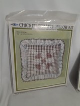 Chicken Scratch Pillow Kit - Vintage - 14&quot; x 14&quot; DS11 Crystal, Brown Gin... - £10.49 GBP