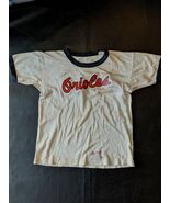 VTG 1960&#39;s MLB Baltimore Orioles O&#39;s Rawlings Ringer Shirt Acetate Cotto... - $764.82 MXN