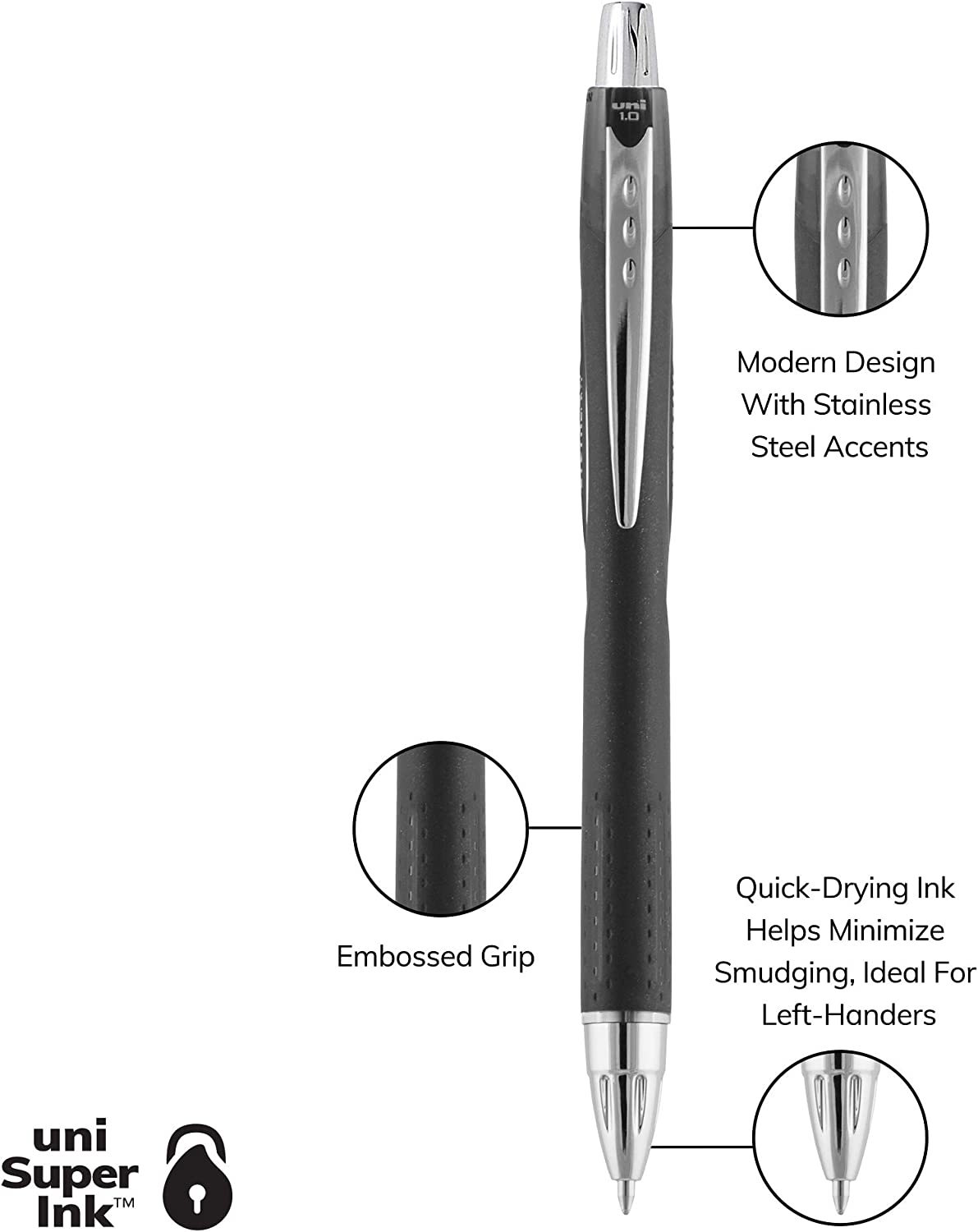 Uniball Jetstream 101 12 Pack, 1.0mm Medium Blue, Wirecutter Best Pen, Ballpoint Pens, Ballpoint Ink Pens | Office Supplies, Ballpoint Pen, Colored