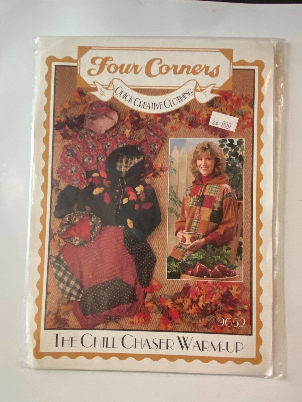Four Corners 9652 The Chill Chaser Warm Up Vintage Sewing Craft Patchwork - $7.87