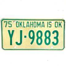 1975 United States Oklahoma Oklahoma County Passenger License Plate YJ-9883 - £14.72 GBP