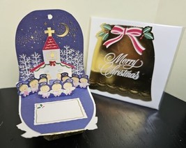 Vintage 1998 Sanrio Mini Christmas Pop Up Mini Message Card Angels Singi... - $29.69