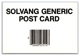 Generic Barcode Greetings Solvang California CA UNP Continental Postcard O21 - $2.92