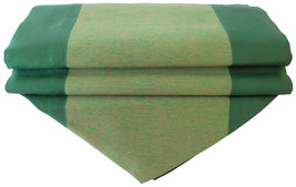 TIL225 green table plain runner tablecloth tablerunner silk 150x30cm 59x12&quot; - £14.34 GBP