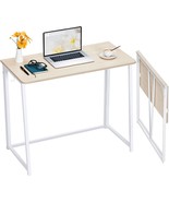 Wohomo Folding Desk, Small Foldable Desk 31.25&quot; For Small Spaces, Space,... - £61.34 GBP