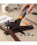 Desktop Leather Belt Hole Puncher Kit - Heavy Duty Carbon Steel, 6 Sizes... - $1,105.91 MXN