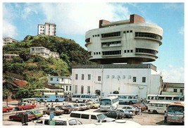 Peak Tower Restaurant Tour Buses Cars 1970s Hong Kong Postcard circa 1999 - £11.62 GBP