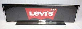 HUGE 12x48&quot; 4 Foot Levi&#39;s Store Advertising Metal Display Sign Fixture - £394.22 GBP