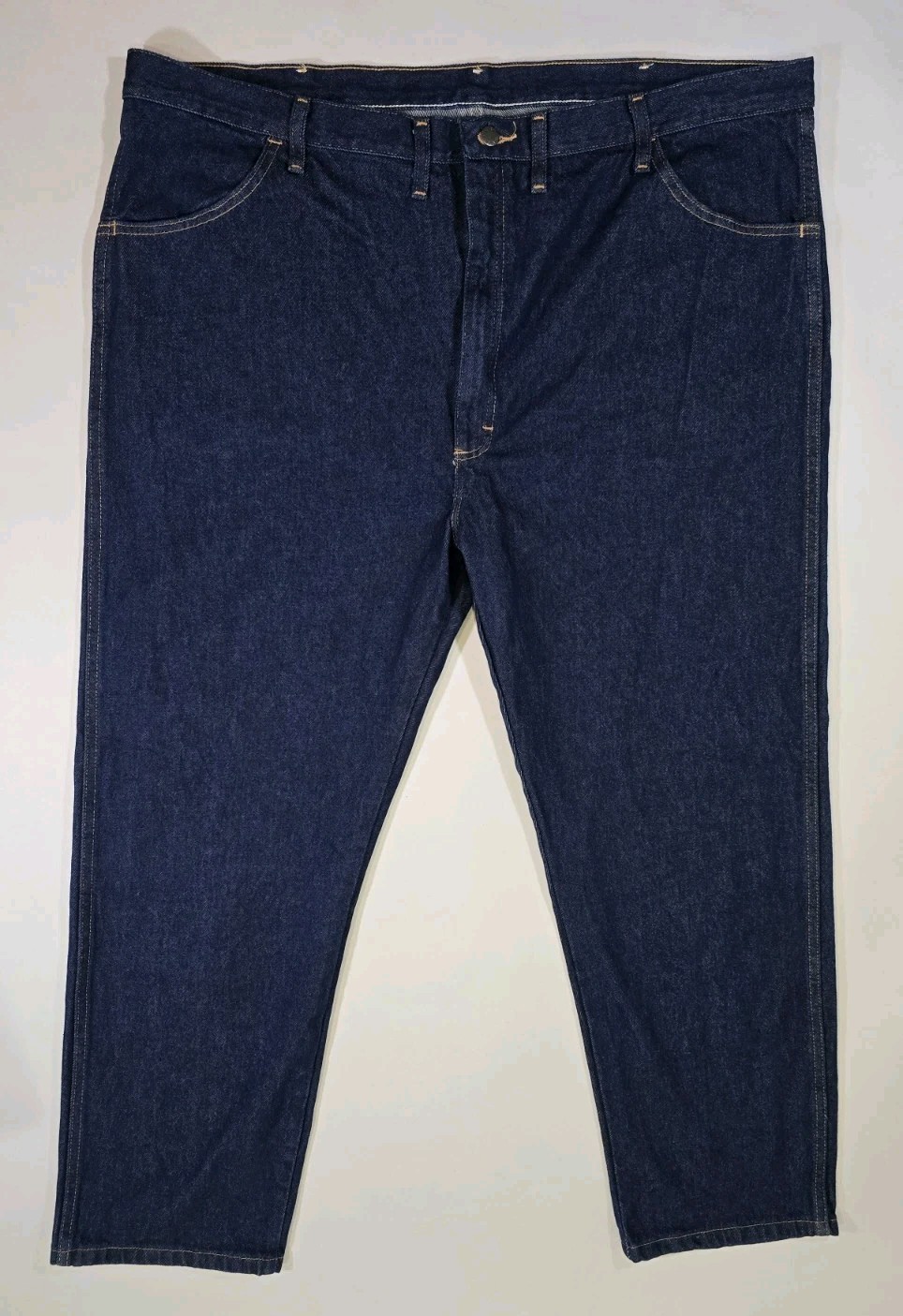 RUSTLER Men’s Jeans REGULAR Fit Straight Leg Heavyweight Denim Size 46x3... - $18.47