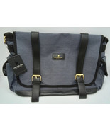 London Fog Canvas Messenger Bag Denim - $95.27 CAD