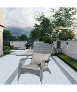 Patio Chair with Grey Cushions: Experience Ultimate Outdoor Comfort! - $165.64 CAD