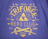 TeeFury Zelda LARGE &quot;Triforce Hero Club&quot; Legend of Zelda Tribute Shirt P... - $14.00