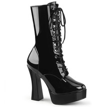 PLEASER ELECTRA-1020 Women&#39;s Black 5&quot; Stack Heel Platform Ankle Mid Calf Boots - £57.51 GBP