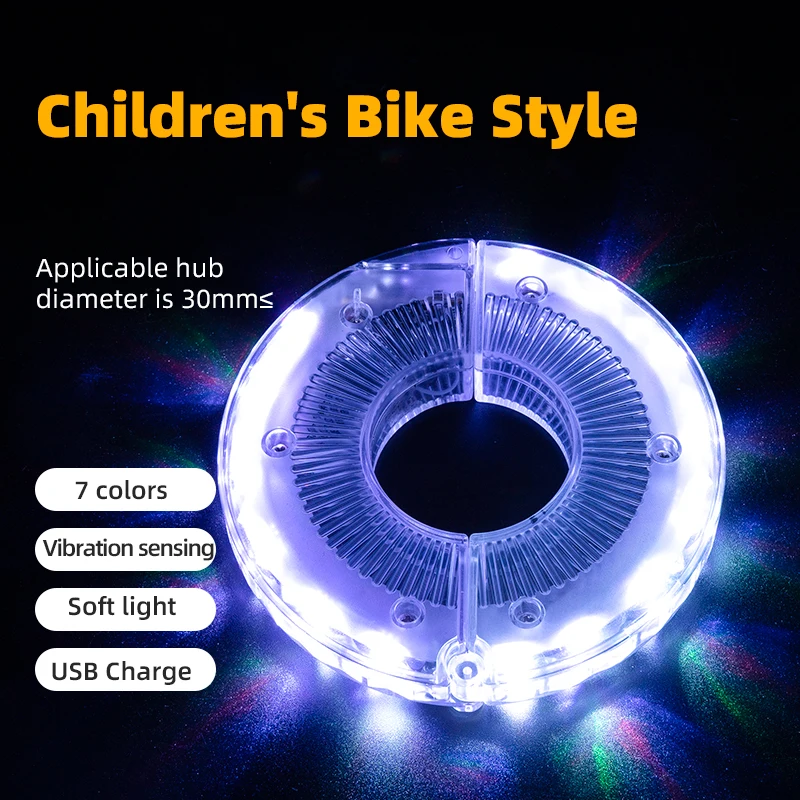 BROS Bicycle Wheel Light Smart LED Light 1PCS Warning Light 7 Colors MTB Bike Li - £140.64 GBP