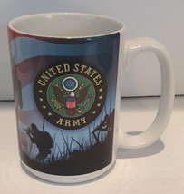 U.S. Army United States Army Coffee Mug Soldiers in Action Red White Blu... - $16.95
