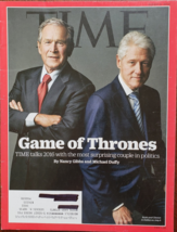 Game of Thrones - Bush &amp; Clinton in Dallas July 9 TIME Magz Aug 2015 - £3.15 GBP
