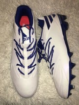 ADIDAS Carbon Low Football Cleats White/Blue AQ8777 Mens Size 18 NEW - £71.14 GBP