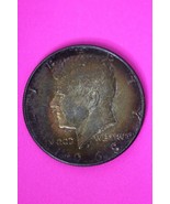 Rainbow Toned 1968 D John F Kennedy Silver Half Dollar Exact Gem Coin Sh... - $29.58