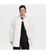 Nike Women&#39;s Sportswear Essentials Quilted Trench Coat - Sail/black - $38.16