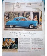 Studebaker First By Far With A Postwar Car Magazine Print Art Advertisem... - $8.99