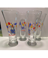 4 Spuds Mackenzie Party Animal Pilsner Glasses Vtg 1987 Bud Light Budwei... - £19.28 GBP