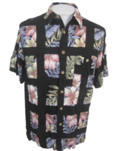 Ron Chereskin Men Hawaiian camp shirt p2p 22&quot; M VTG luau tropical floral... - $28.70
