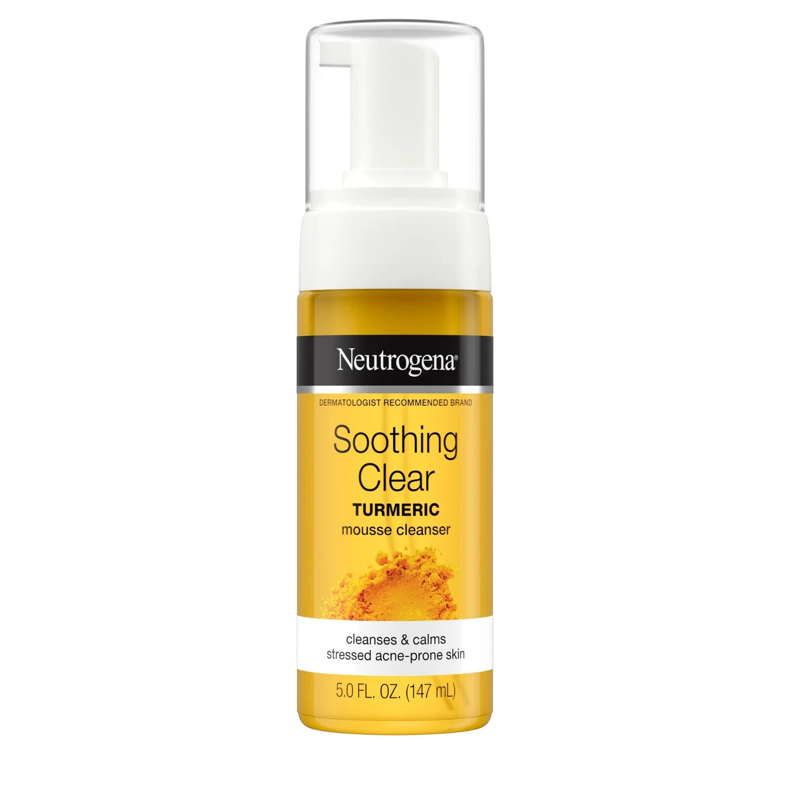 Neutrogena Soothing Clear Turmeric Mousse Calming Facial Cleanser, 5 fl oz