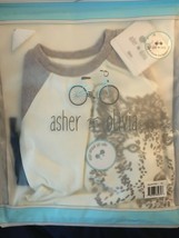 Asher and Olivia Neutral Wolf Top Only 6 Month *NEW W/TAGS* aa1 - £5.57 GBP