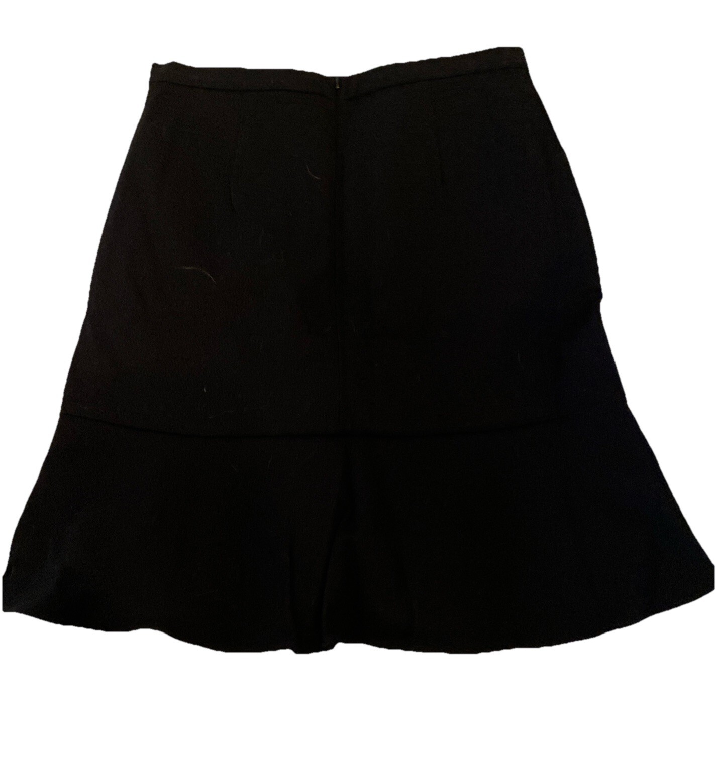 NWT Ann Taylor Factory Black Lined Peplum Hem Skirt Size 2 Item image 2