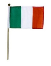 Irish Flag (4&#39;&#39; x 6&#39;&#39;) on 9.5&#39;&#39; Wooden Pole - £4.25 GBP