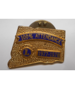 Lions Club Intl Connecticut 100% Attendance 1977 1978 Pin of President G... - £8.48 GBP