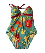 “Island Bloom” – Kathy Ireland Floral One-Piece Swimsuit (Size 14) - $369.76 MXN