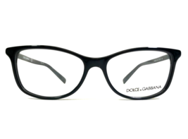 Dolce &amp; Gabbana Eyeglasses Frames DG3222 501 Polished Black Cat Eye 52-1... - £74.03 GBP