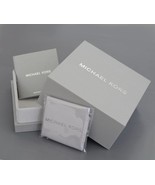 new MICHAEL KORS silver JEWELRY GIFT BOX with booklet cleaning cloth HAR... - £12.27 GBP