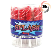 Full Tub 30x Pops Albert&#39;s Color Splash Cherry Flavor Twist Pops Candy |... - £14.21 GBP