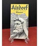 Altdorf URI Central Switzerland Klausen Travel Guide Vtg Circa 1960s In ... - $9.89